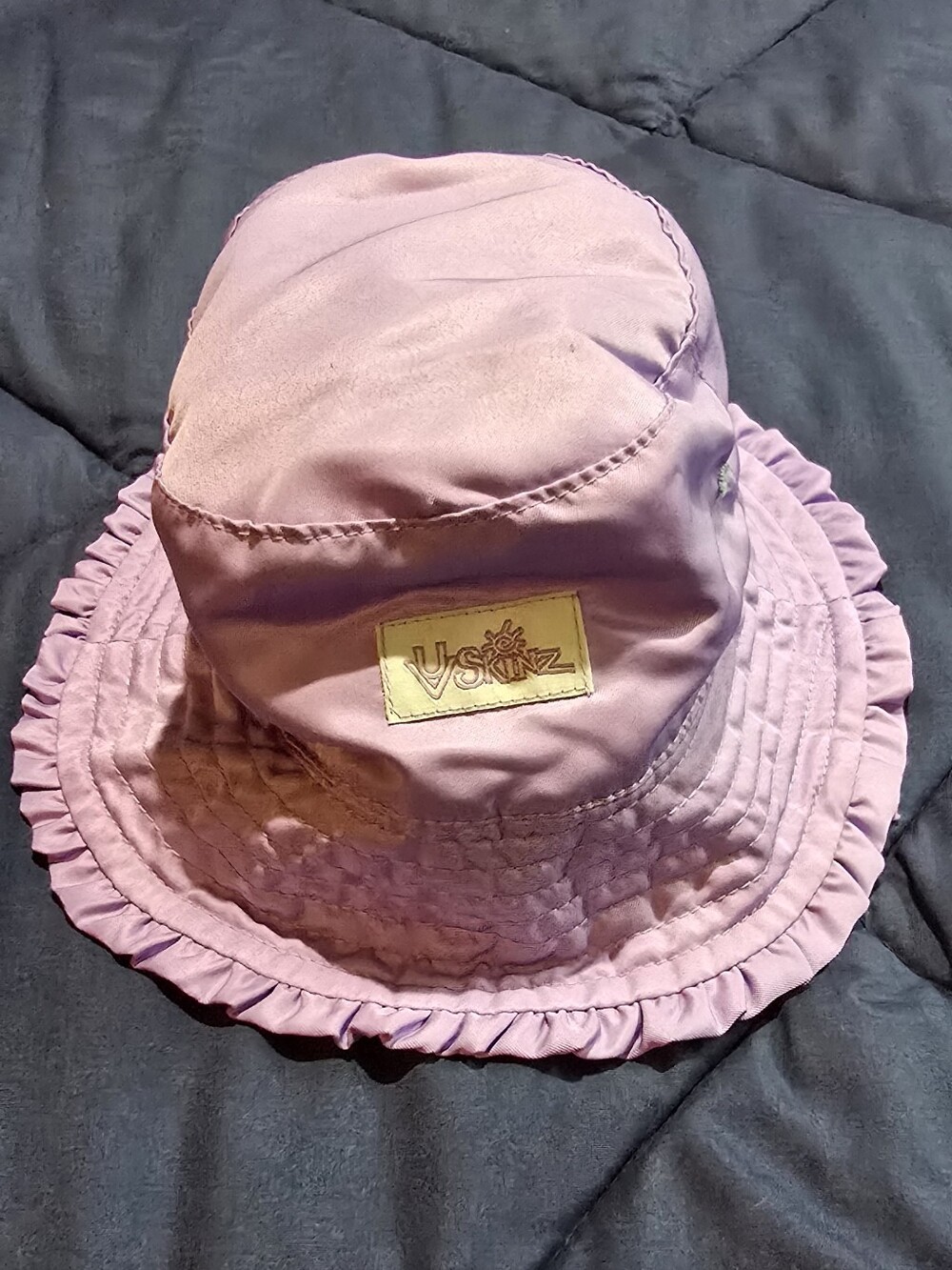 UV Skinz Lilac Ruffle Brim Bucket Hat for Kids